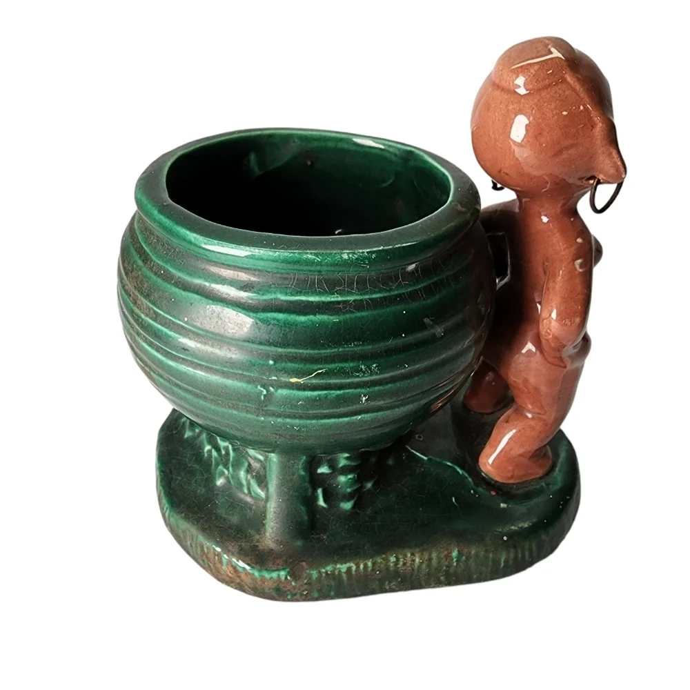 Vintage green brown